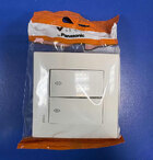 Вимикач 2 прохідний білий Meridian Vi-Ko