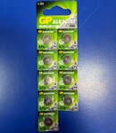 Батарейка GP A76-U10 (AG13, LR44, 357) лужна (шт.)