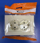 Розетка прих. 2 з з/к крем Meridian Vi-Ko (шт.)