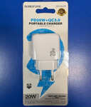 Адаптер МЗП 220V-1xPD+1xUSB Borofone BAS44A, 3A, 20W, QC3.0, білий (шт.)