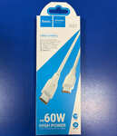 Кабель Type-C-Type-C Hoco X93, 60W, силікон, 1м, білий (шт.)