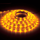 Стрічка LED LS604/LED-RL 60SMD(3528)/m 4.8W/m 12V 5m*8*0.22mm жовтий на біломуIP65 (блістер)