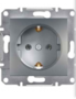 Механизм розетки (2К+З) 16A сталь EPH2900162