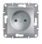 Механізм розетки (2К) 16A алюміній EPH3000161
