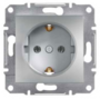 Механизм розетки (2К+З) 16A алюминий EPH2900161