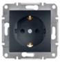 Механизм розетки (2К+З) 16A антрацит EPH2900171