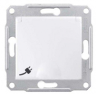 Механізм розетки (2К+З) 16A зі шторками та кришкою IP44 білий SDN3100321