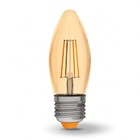 LED лампа VIDEX C37FA 4W E27 2200K 220V бронза