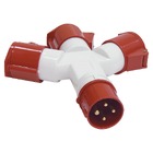 Адаптер трипроменевий 1013-214 3P+E 16A 380B IP44 TAKEL