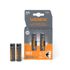 Акумулятор VIDEX Li-ion LIR6C/AA USBC-C 1.5V (захист) 2200mAh 2pcs/Pack