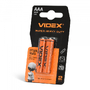 Батарейка сольова Videx R03P/AAA 2шт SMALL BLISTER