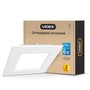 LED светильник встраиваемый квадрат VIDEX 6W 5000K 220V