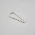 Дюбель ялинка нейлоновий для круглого кабелю 19-25мм білий (50шт) TAKEL