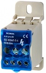 Блок распред. e.sn.pro. 80 на DIN-рейку, 80А (вхід 1*6,16 кв.мм/вихід 4*2,5...6, 2*2,5...16 кв