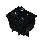 KCD2-2101 B/B Перемикач 2 клав. чорний TNSy