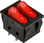 KCD2-5-2101 B/R Перемикач 2клав.червоний