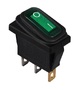 KCD3-103W GR/B Перемикач 1 клав. перекидний вологозахищений зелений TNSy
