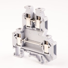 Клема гвинтова на Din-рейку двоярусна FJKKB-5, сіра TAKEL