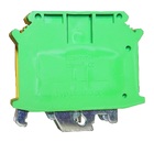 Клема "PE" КНГз-UK-USLKG-35 125А, 6-35мм2, гвинтова, жовто-зелена, набірна на DIN-рейку, без маркера TNSy