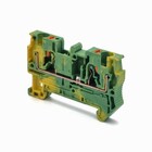 Клема пружинна на Din-рейку &quot;земля&quot; FJ7-4/D, жовто-зелена TAKEL