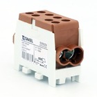 Клема розподільча MTB 2х35/2х25 з подвійною фіксацією, коричневий TAKEL