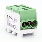 Клема розподільча MTB 2х35/4х25 з подвійною фіксацією, зелений TAKEL