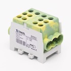 Клема розподільча MTB 2х35/4х25 з подвійною фіксацією, жовто-зелений