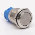 Кнопка металева КНМ-16-FJ-Z 1NO1NC плоска з фіксацією TAKEL