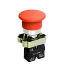 Кнопка XB2-BC42 1NC "гриб" без підсвічування червоний TNSy