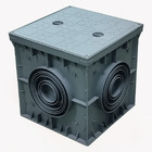 Колодязь кабельний MH-65 300х300х300мм з кришкою IP-65 сірий TAKEL