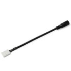 Конектор для свiтлодiодних стрiчок OEM №14 10мм затискач - mini Jack "мама" через дрiт, 15см