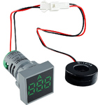 Квадратний цифровий вимірювач струму ED16-22FAD 0-100A (зелений)