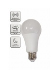 Лампа світлодіодна LED Bulb-MX-A60-9W-E27-230V-6500K-810L (з мікрохвильовим датчиком руху 360гр. 6м.) TNSy
