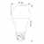 LED лампа VIDEX  A65e 15W E27 3000K