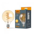 LED лампа VIDEX Filament G95FASD 5W E27 2200K дімерна бронза