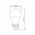 LED лампа VIDEX  G45e 3.5W E27 3000K