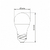 LED лампа VIDEX  G45e 7W E27 3000K