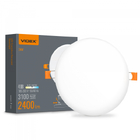LED світильник безрамковий круглий VIDEX 24W 4100K
