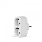 Мережевий розгалужувач із заземленням 2 гнізда білий TITANUM STANDARD