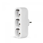 Мережевий розгалужувач із заземленням 3 гнізда білий TITANUM STANDARD