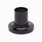 Патрон карболітовий Е27 прямий, чорний TAKEL