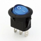 Перемикач клавішний КП-15 220В, блакитний TAKEL