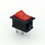 Перемикач клавішний КП-5ст 220В, червоний TAKEL