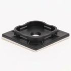 Площадка для кріплення хомутів з клейовою основою чорна 40х40мм (50шт) RELIANCE