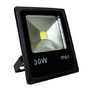 Прожектор LL-838 1LED 30W белый 6400K 230V (225*185*48mm) Черный IP65