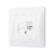 Розетка CAT6 одинарна комп'ютерна біла VIDEX BINERA