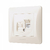 Розетка CAT6 одинарна комп'ютерна кремова VIDEX BINERA