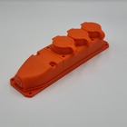 Розетка каучукова тримісна RSO помаранчева 2Р+РЕ IP44 TAKEL