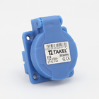 Розетка панельна с зах кришкою 312 16А 230В 2Р+Е IP44 TAKEL