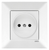 Розетка прих. 1 без з/к білий Meridian Vi-Ko (шт.)